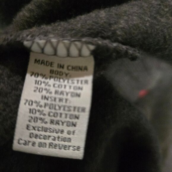 Men's Ohio State Buckeyes Pullover Hoodie Embroidered Gray Red Sz Large NWT - Picture 10 of 10